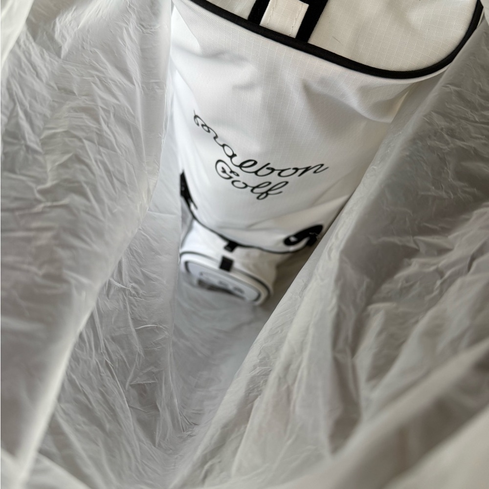 1000% Auth. New Malbon “Walking” Golf White Golf Bag - Picture 10 of 10